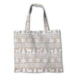 Toile de Jute Décoration Sapins Blanc - Ribes y Casals