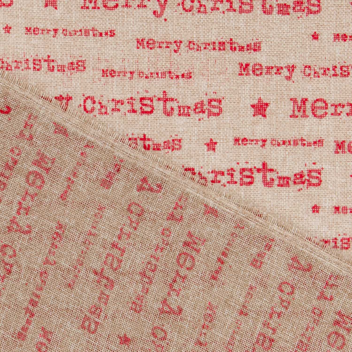 Toile de Jute Décoration Lettres Rouges - Ribes y Casals