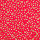 Tissu Matelassé Noël Rouge Étoiles Doré - Ribes y Casals