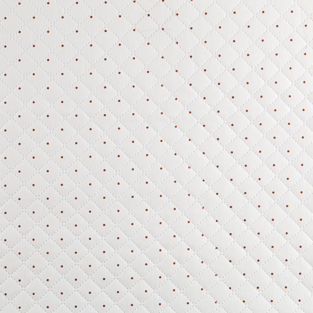 Tissu Matelassé Plastifié Pois Marron - Ribes y Casals