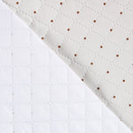 Tissu Matelassé Plastifié Pois Marron - Ribes y Casals