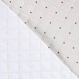 Tissu Matelassé Plastifié Pois Marron - Ribes y Casals