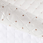 Tissu Matelassé Plastifié Pois Marron - Ribes y Casals