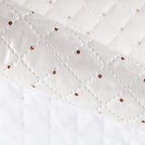 Tissu Matelassé Plastifié Pois Marron - Ribes y Casals