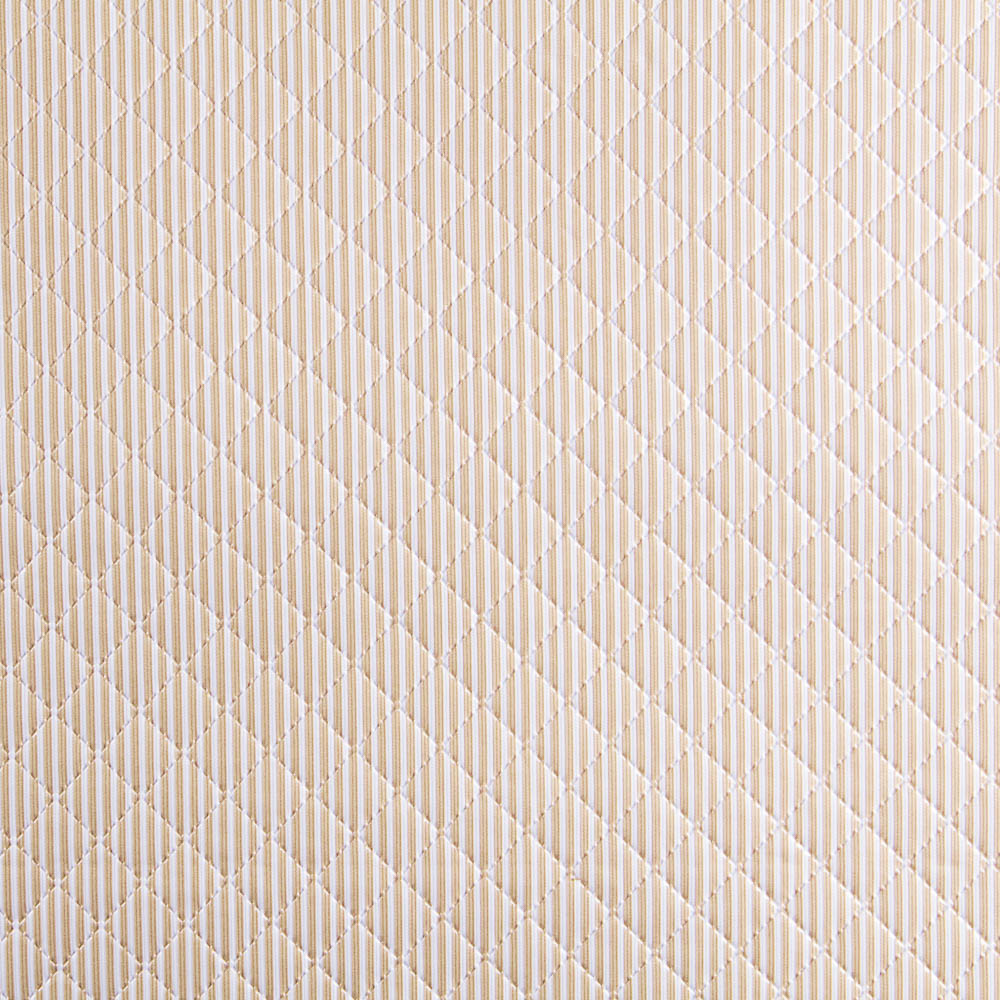 Tissu Matelassé Plastifié Rayé Beige - Ribes y Casals