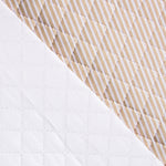 Tissu Matelassé Plastifié Rayé Beige - Ribes y Casals