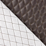 Faux Cuir Matelassé Diamant Chocolat - Ribes y Casals