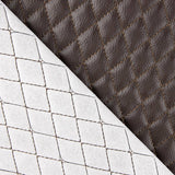 Faux Cuir Matelassé Diamant Chocolat - Ribes y Casals