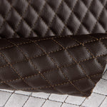 Faux Cuir Matelassé Diamant Chocolat - Ribes y Casals