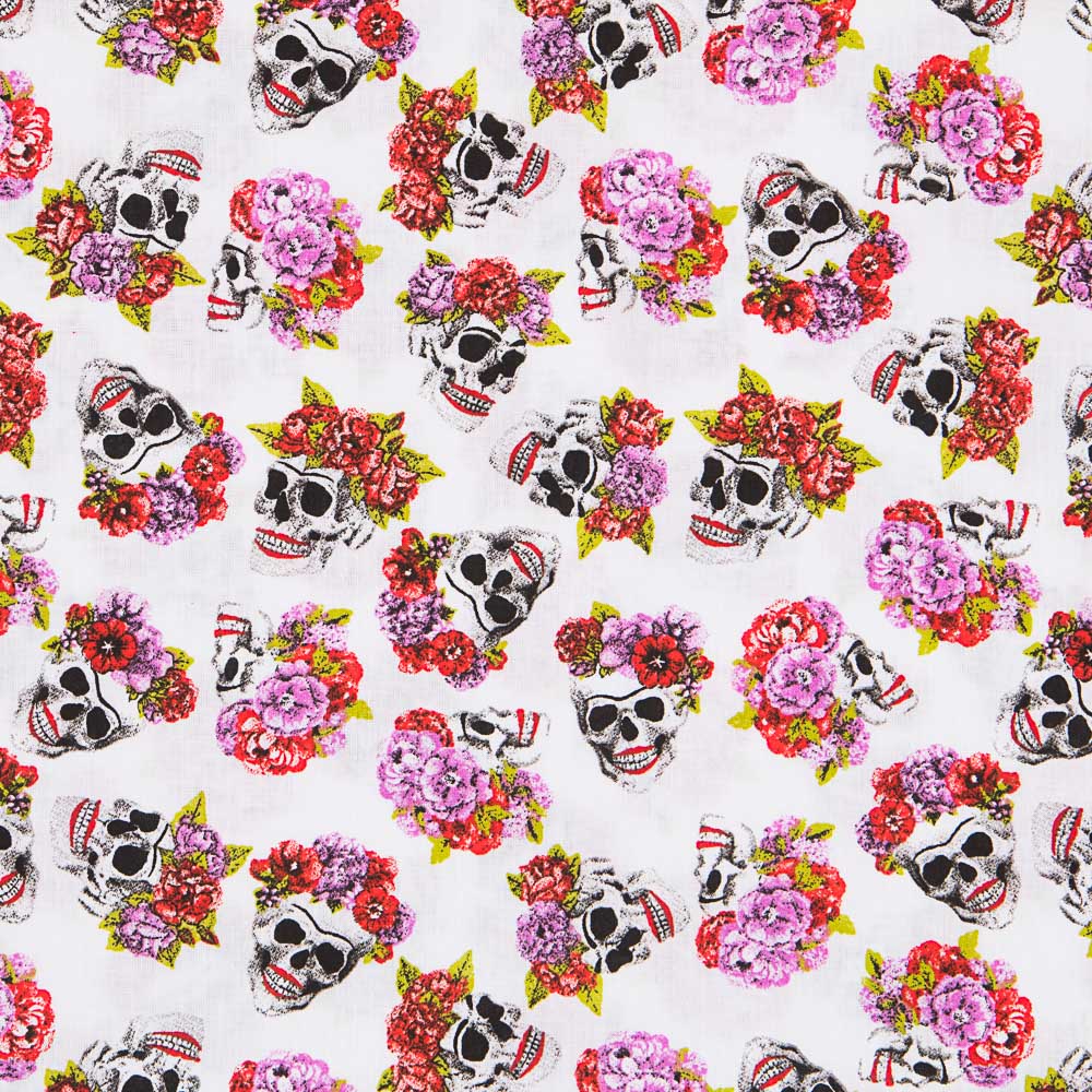Coton Skull Catrina Blanc - Ribes y Casals