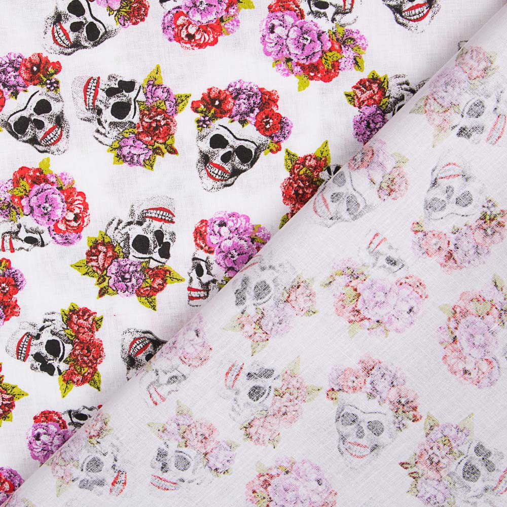 Coton Skull Catrina Blanc - Ribes y Casals