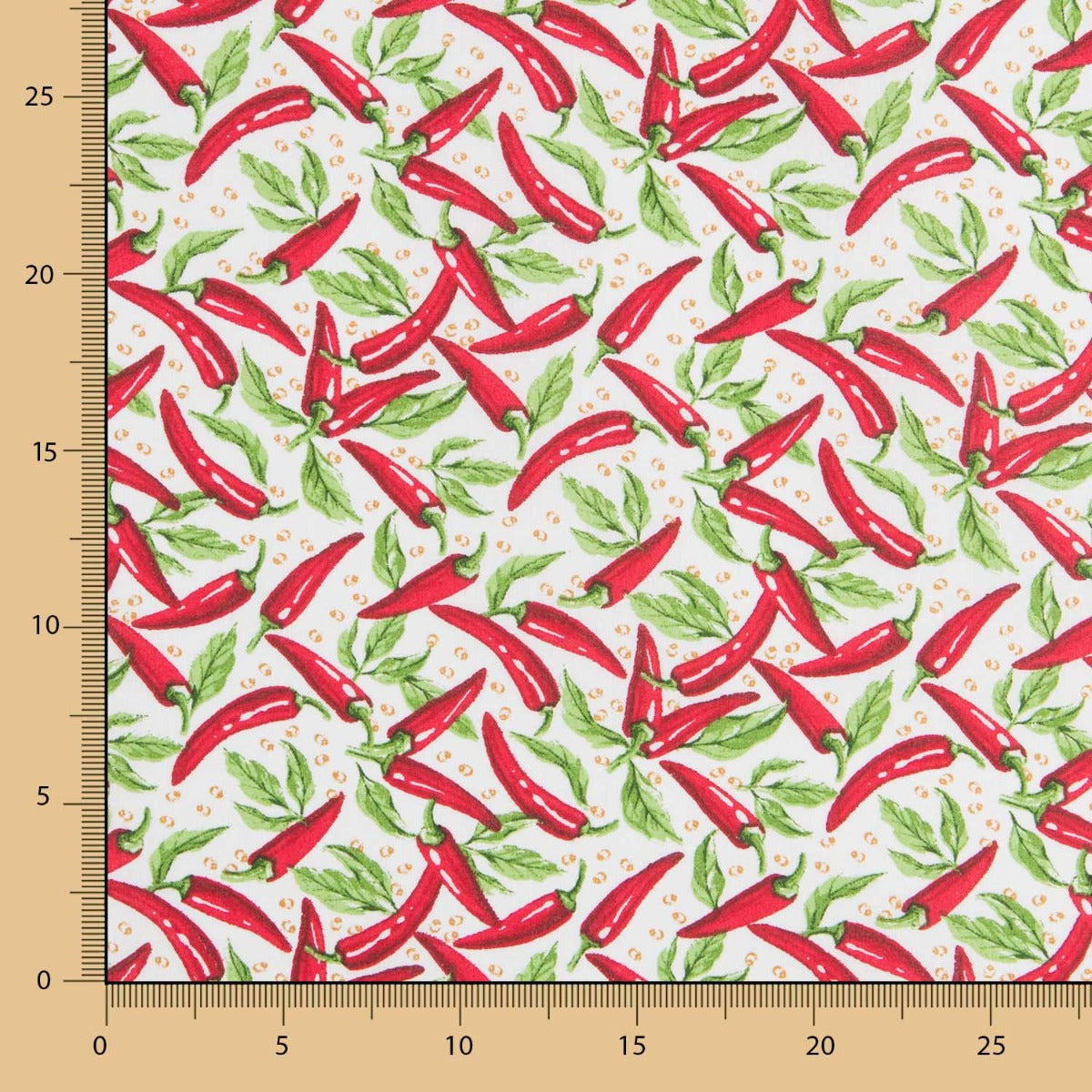 Coton Résiné Nappe Piment Rouge - Ribes y Casals