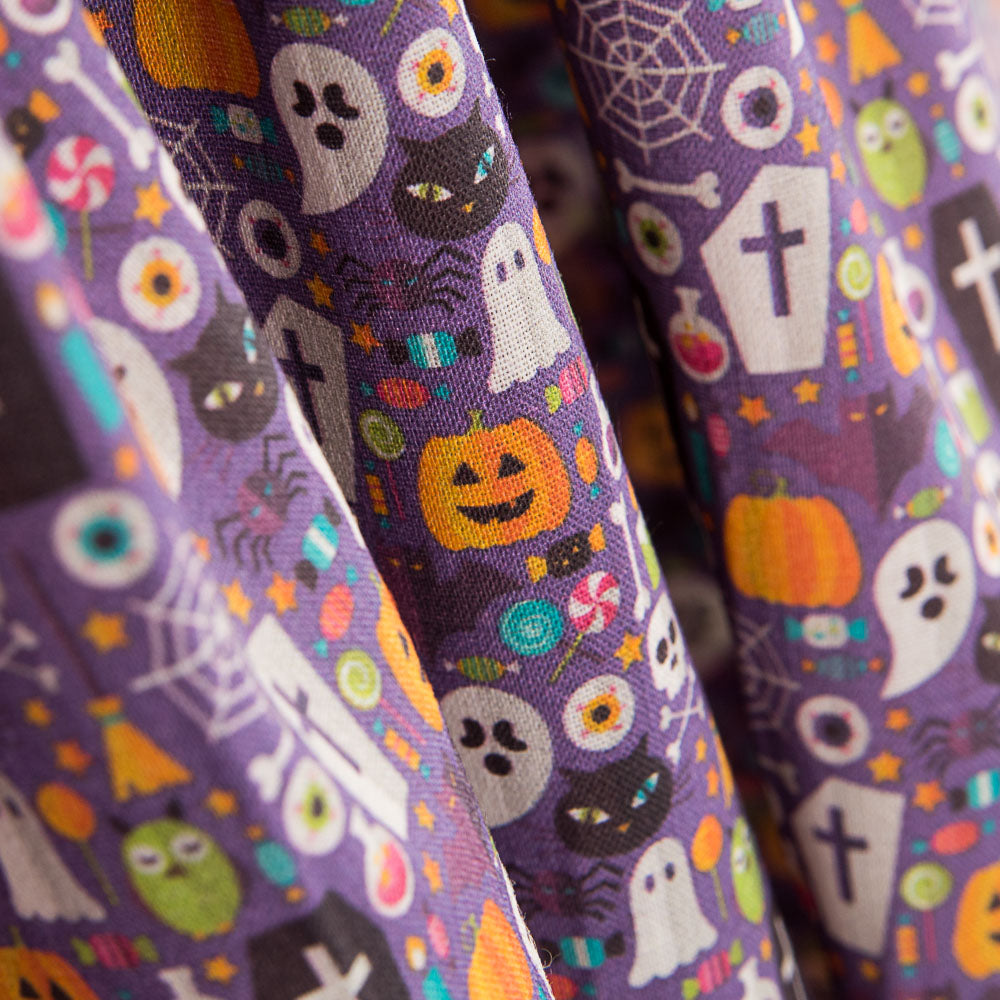Coton Halloween Lilas - Ribes y Casals
