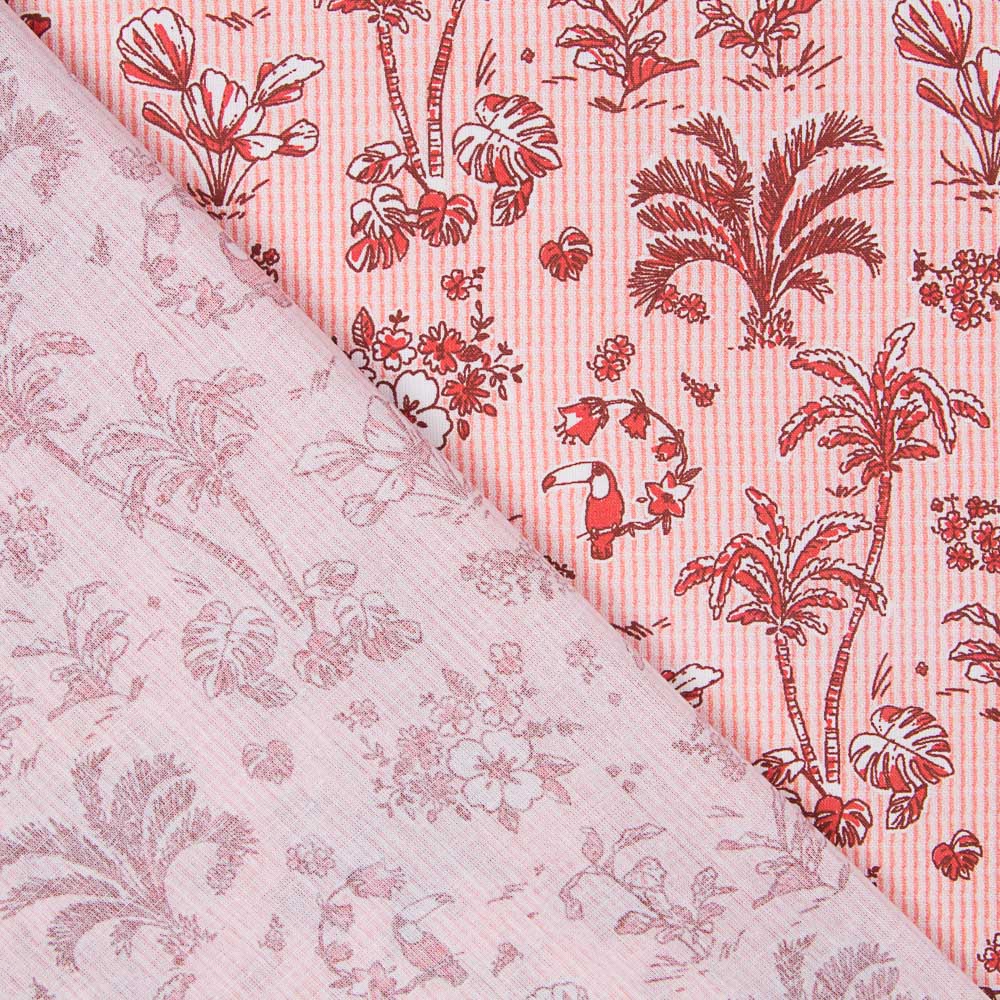 Coton Popeline Vichy Tropical - Ribes y Casals