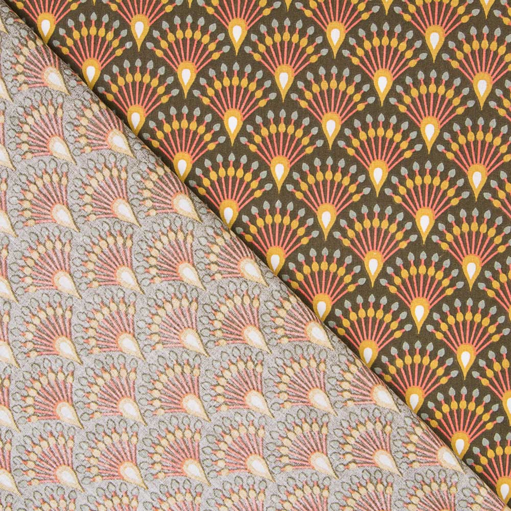 Coton Éventail Kaki - Ribes y Casals