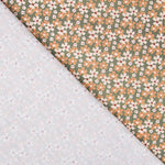 Coton Popeline Fleurs Vert - Ribes y Casals