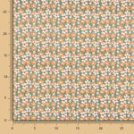 Coton Popeline Fleurs Vert - Ribes y Casals