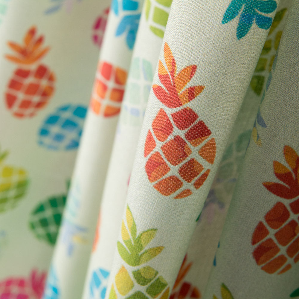 Coton Popeline Ananas Vert - Ribes y Casals