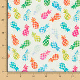 Coton Popeline Ananas Vert - Ribes y Casals