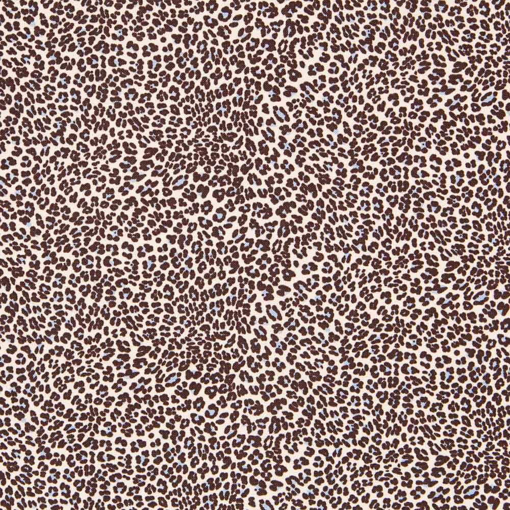 Viscose Mini Léopard Bleu Clair - Ribes y Casals