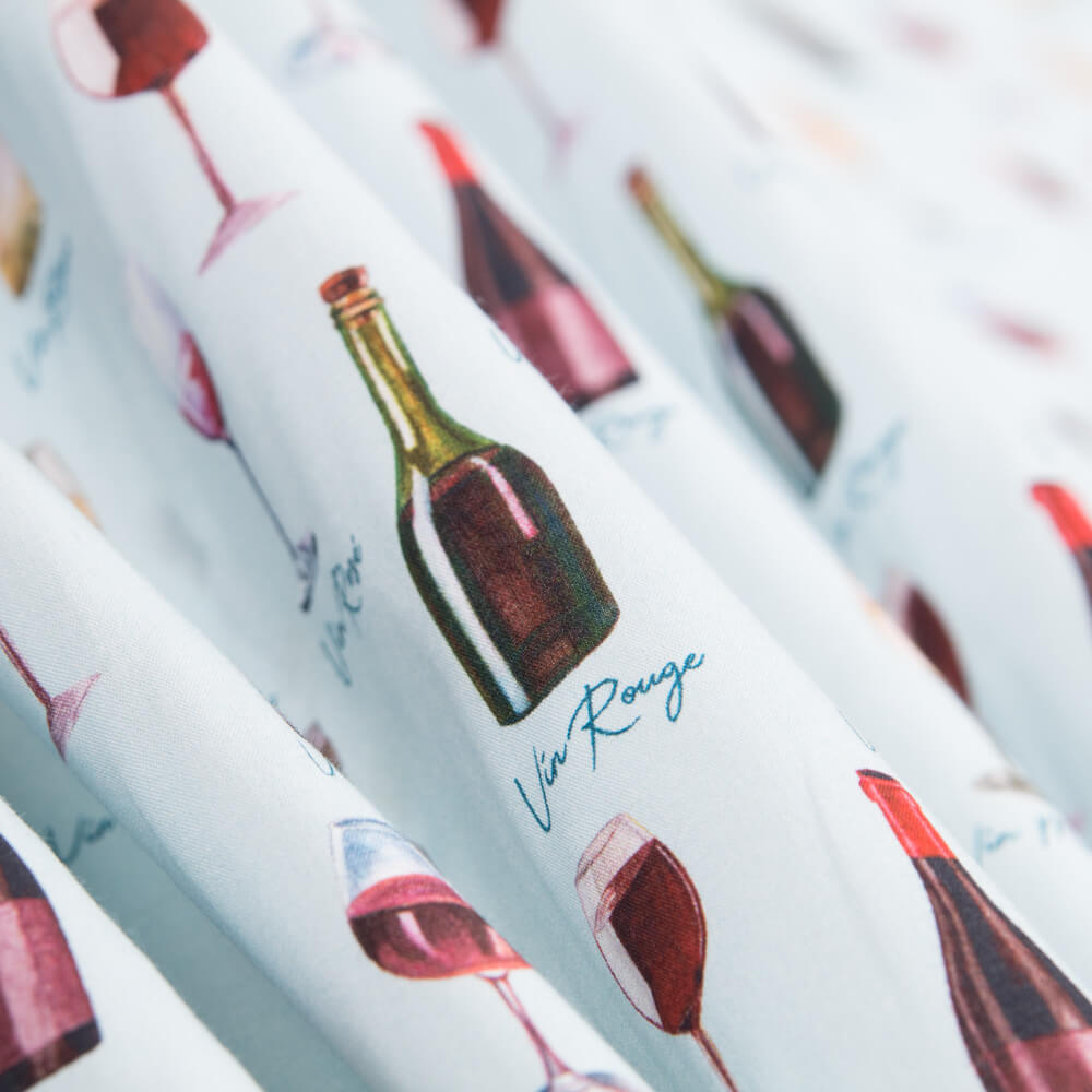 Popeline Vins Bleu - Ribes y Casals