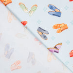 Popeline Espadrilles Bleu - Ribes y Casals