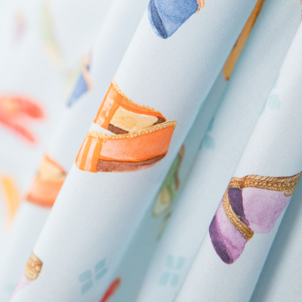 Popeline Espadrilles Bleu - Ribes y Casals