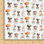 Popeline Champignons Vert - Ribes y Casals