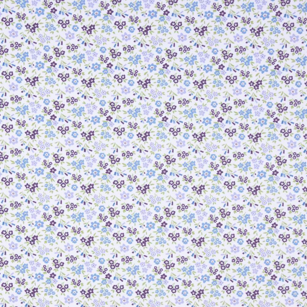 Popeline de coton à fleurs écarlates - Ribes y Casals