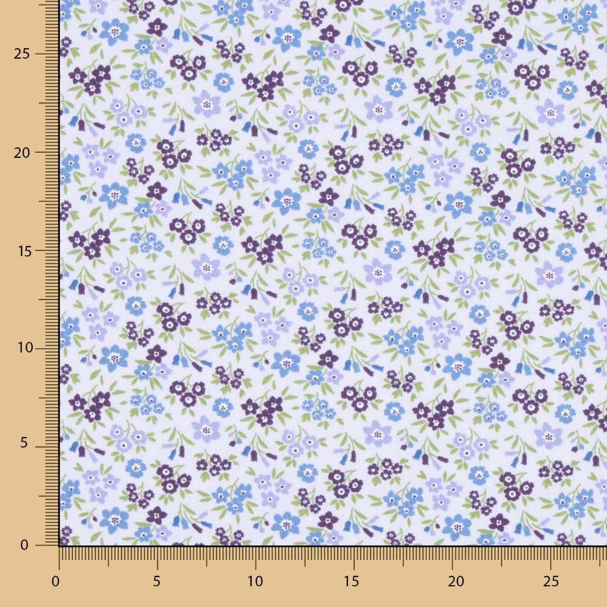 Popeline de coton à fleurs écarlates - Ribes y Casals