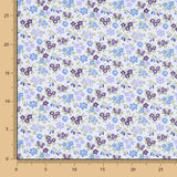 Popeline de coton à fleurs écarlates - Ribes y Casals