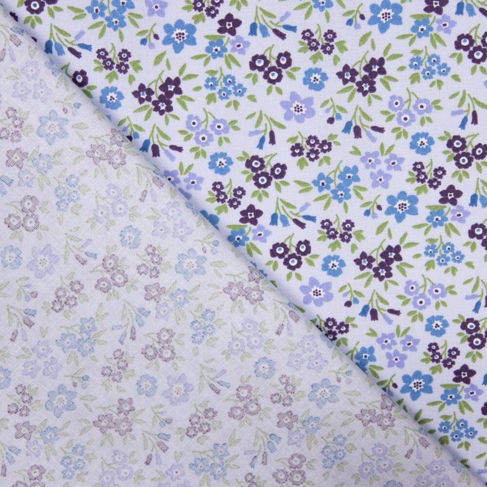 Popeline de coton à fleurs écarlates - Ribes y Casals