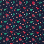 Coton Noël Multi Arbres Bleu - Ribes y Casals