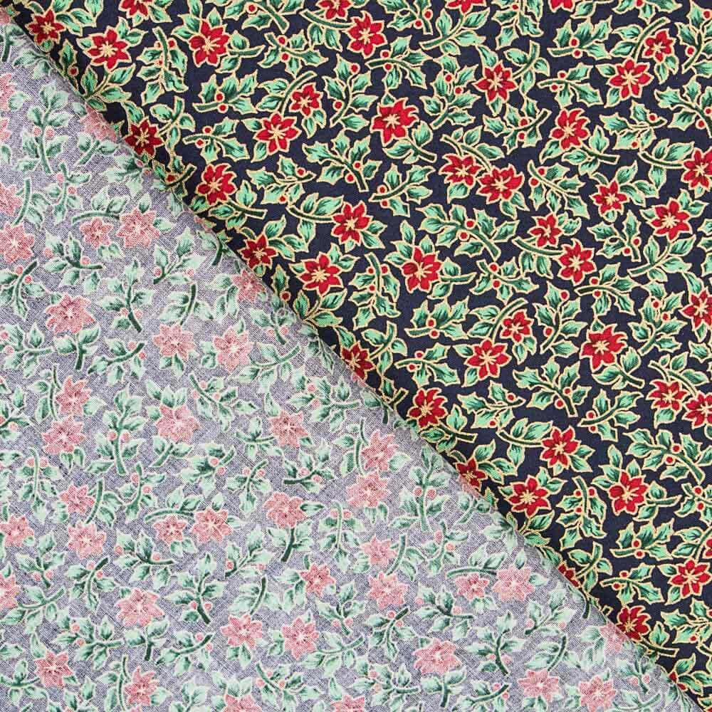 Coton Fleur Noël Rouge Poinsettia - Ribes y Casals