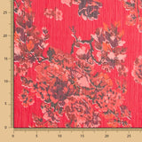 Tissu Double Gaze Polyester Cretonne Rouge - Ribes y Casals