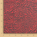 Tissu Double Gaze Polyester Taches Rouge - Ribes y Casals