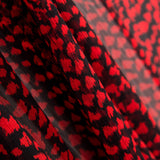 Tissu Double Gaze Polyester Taches Rouge - Ribes y Casals