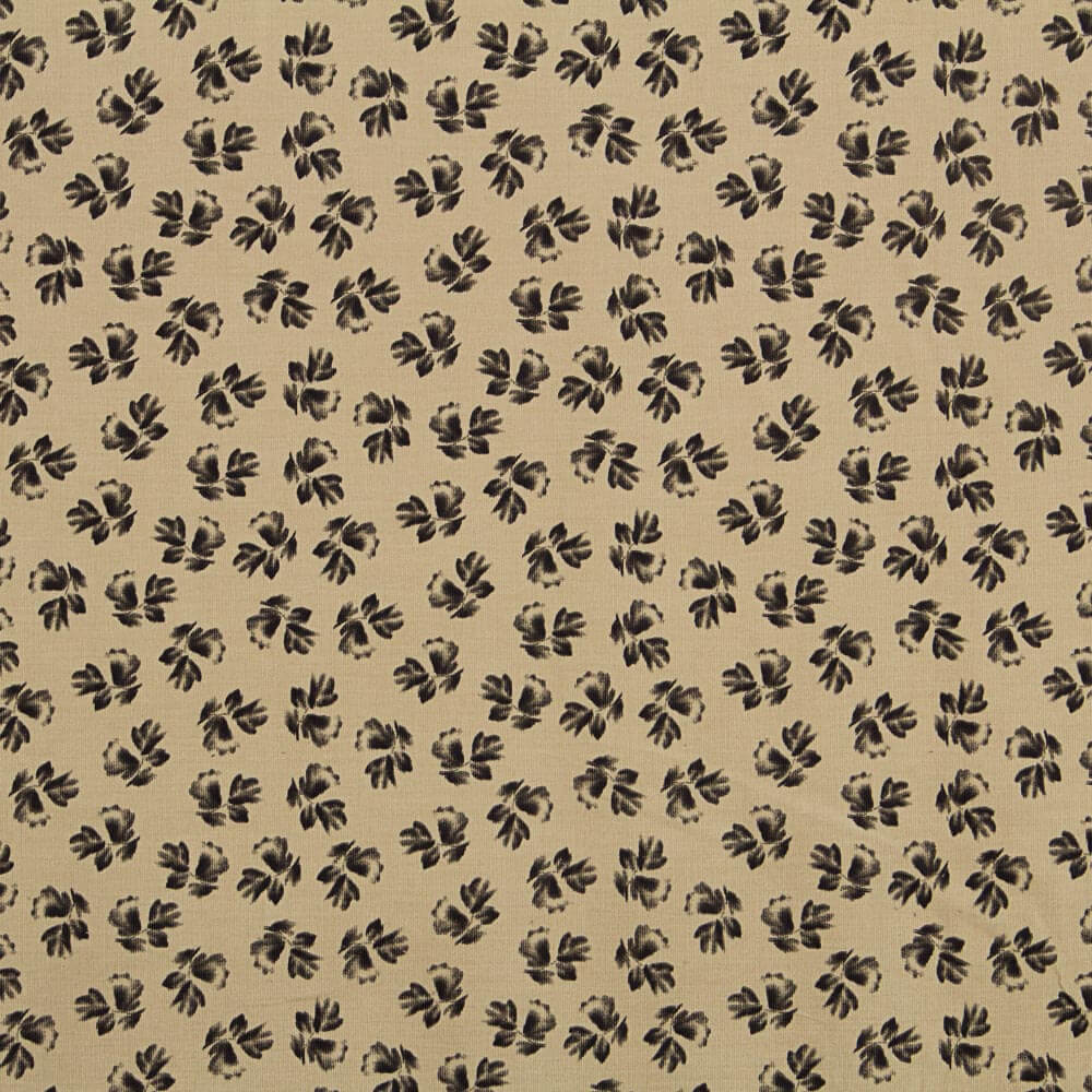 Panne Coton Fleurs Camel - Ribes y Casals