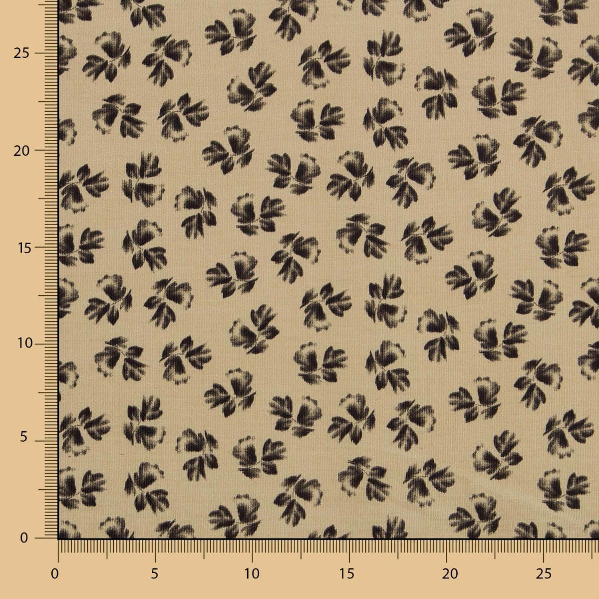 Panne Coton Fleurs Camel - Ribes y Casals