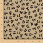 Panne Coton Fleurs Camel - Ribes y Casals