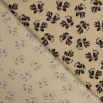 Panne Coton Fleurs Camel - Ribes y Casals