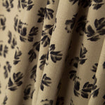 Panne Coton Fleurs Camel - Ribes y Casals