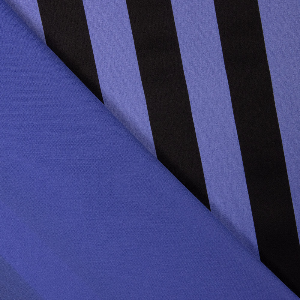 Satin Polyester Violet Rayures - Ribes y Casals
