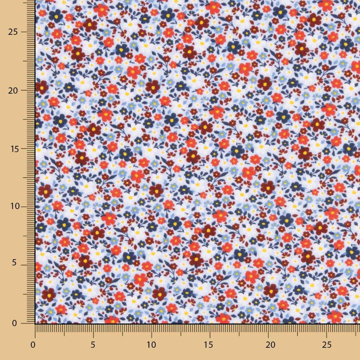 Popeline de Coton Fleur Nuria - Ribes y Casals