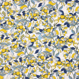Crêpe Viscose Fleuri Jaune - Ribes y Casals