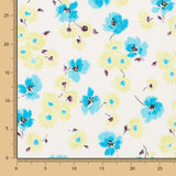 Jacquard Polyester Fleur Lime - Ribes y Casals