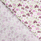 Popeline de coton à fleurs roses - Ribes y Casals