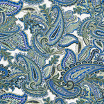 Punto Crepe Paisley Azul - Ribes y Casals
