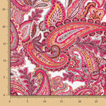 Maille Crêpe Paisley Fuchsia - Ribes y Casals