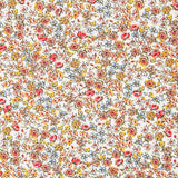 Popeline Viscose Fleur Marron - Ribes y Casals